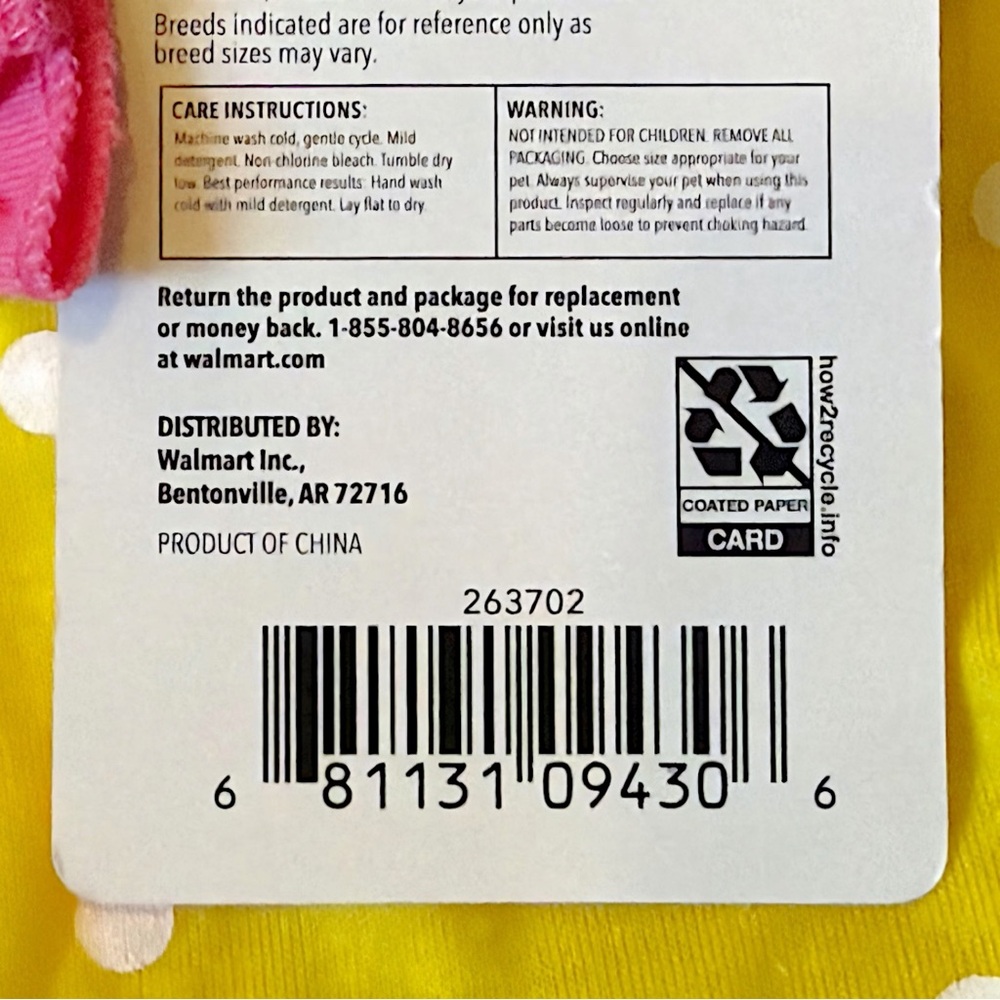 NWT Vibrant Life Yellow Polka Dot Dog Dress - Picture 8 of 12